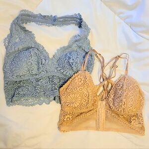 Aerie Lace Bralettes Size XS NWOT
